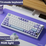 Ajazz Ak820 Pro RGB Tri-Mode Gaming Mechanical Keyboard 82 Key upgrade Wireless Gamer Keyboard Custom Gasket for Pc Laptop