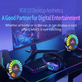 LED Music Sound Control Car Ambient Light Adjustabl Automotivo Strip RGB Pickup Light Rhythm Lamp For Automobiles Family Party