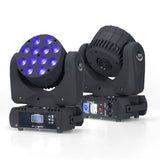 Moving Head LED Wash 12X12W RGBW 4In1 Beam DMX Light With 16Chs Rotating Lamp Stage Mobile Lighting For Party Show Disco Wedding