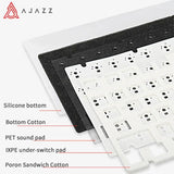Ajazz Ak820 Pro RGB Tri-Mode Gaming Mechanical Keyboard 82 Key upgrade  Wireless Gamer Keyboard Custom Gasket for Pc Laptop