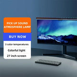 RGB Atmosphere Pickup Light Bar Computer Screen Hanging Lamp LED Monitor Light  for Work Study Reading Gaming Dimming Lighting