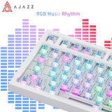 Ajazz Ak820 Pro RGB Tri-Mode Gaming Mechanical Keyboard 82 Key upgrade  Wireless Gamer Keyboard Custom Gasket for Pc Laptop
