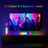 RGB USB LED Light Bar Color Changing TV Backlight Remote Symphony Atmosphere Light Strips Music Rhythm Ambient Pickup Lamp Decor