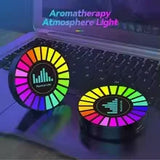 LED Music Sound Control Car Ambient Light Adjustabl Automotivo Strip RGB Pickup Light Rhythm Lamp For Automobiles Family Party