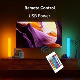 RGB USB LED Light Bar Color Changing TV Backlight Remote Symphony Atmosphere Light Strips Music Rhythm Ambient Pickup Lamp Decor