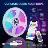 Tuya LED Light Smart RGBIC LED Strip Light 1-5m DC5V Bluetooth App Control Magic Color Flexible Ribbon Lamp USB TV Backlight